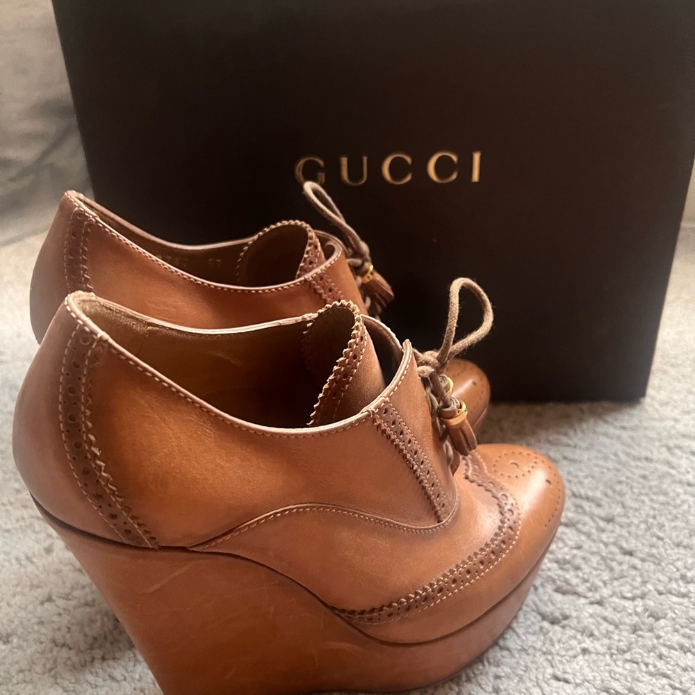 Gucci Women's Brown Wedge Shoes